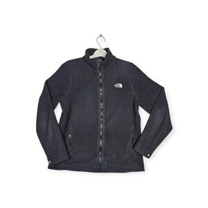 The North Face Jacket Women's Medium Black Fleece Full Zip Mock Neck